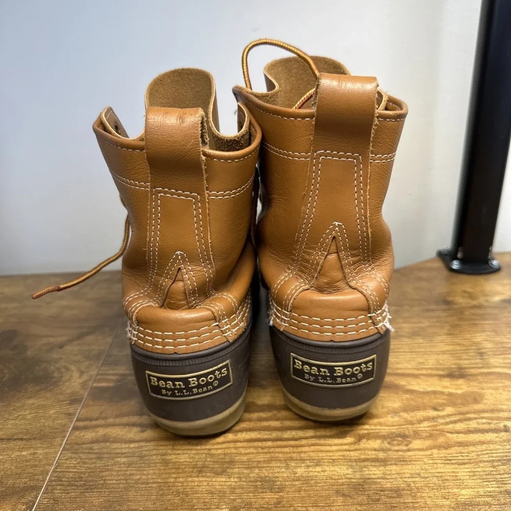 Vintage LL Bean Women's Unlined Maine Hunting Shoe Duck Boots‎ USA Made Size 9